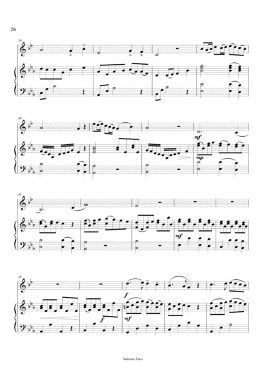 Snowflakes Horn scores gallery preview page 3