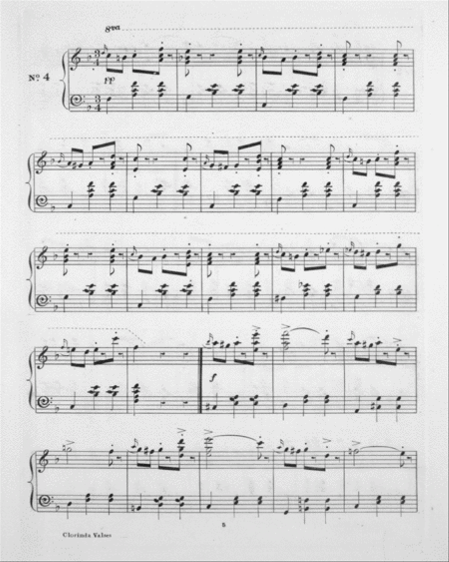 Clorinda. Valses Piano Solo scores gallery preview page 6
