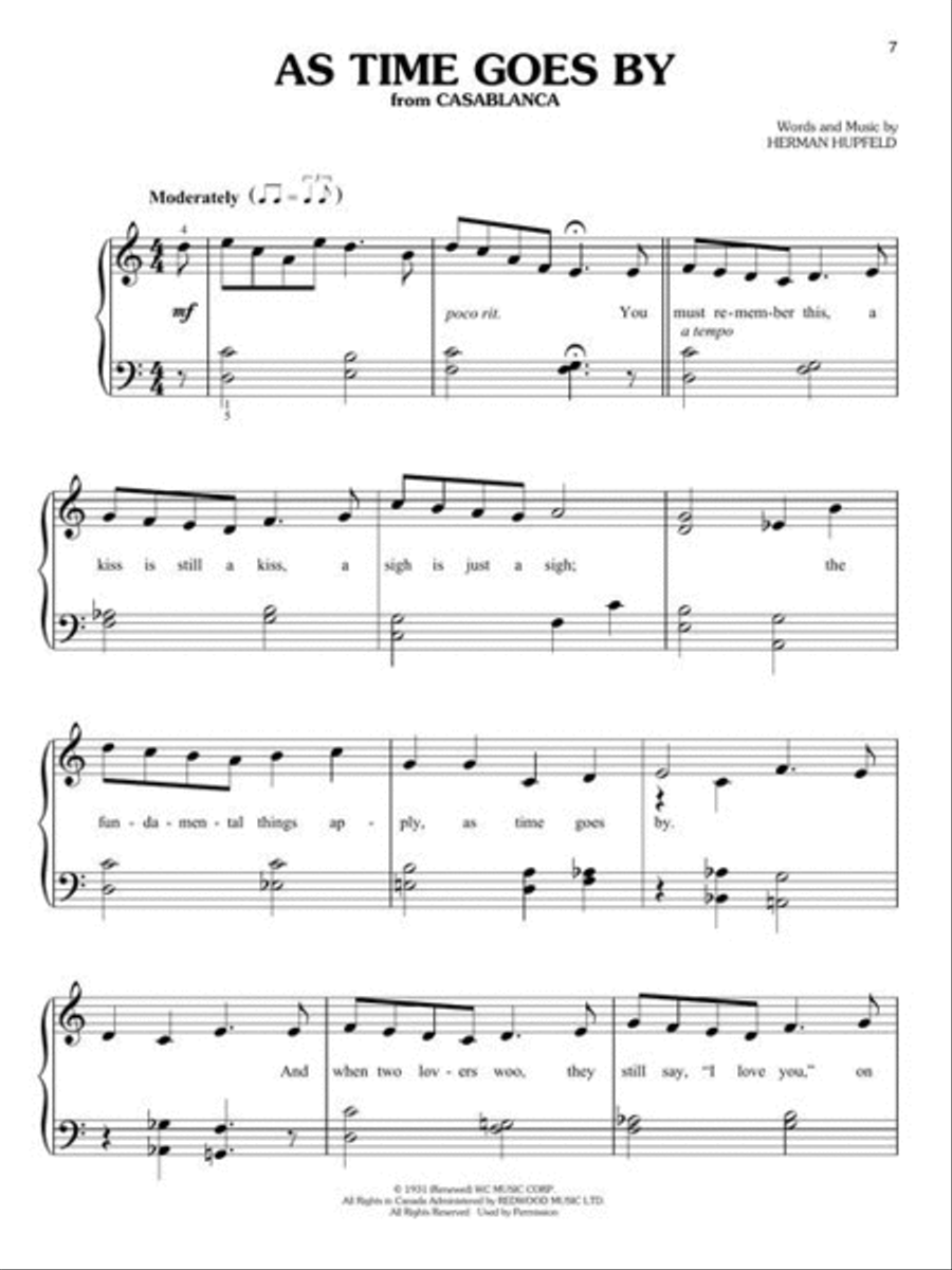 Simple Jazz Songs Easy Piano scores gallery preview page 5