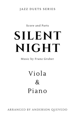 Book cover for Silent Night by Franz Gruber for Viola & Piano - Jazz Duets Series
