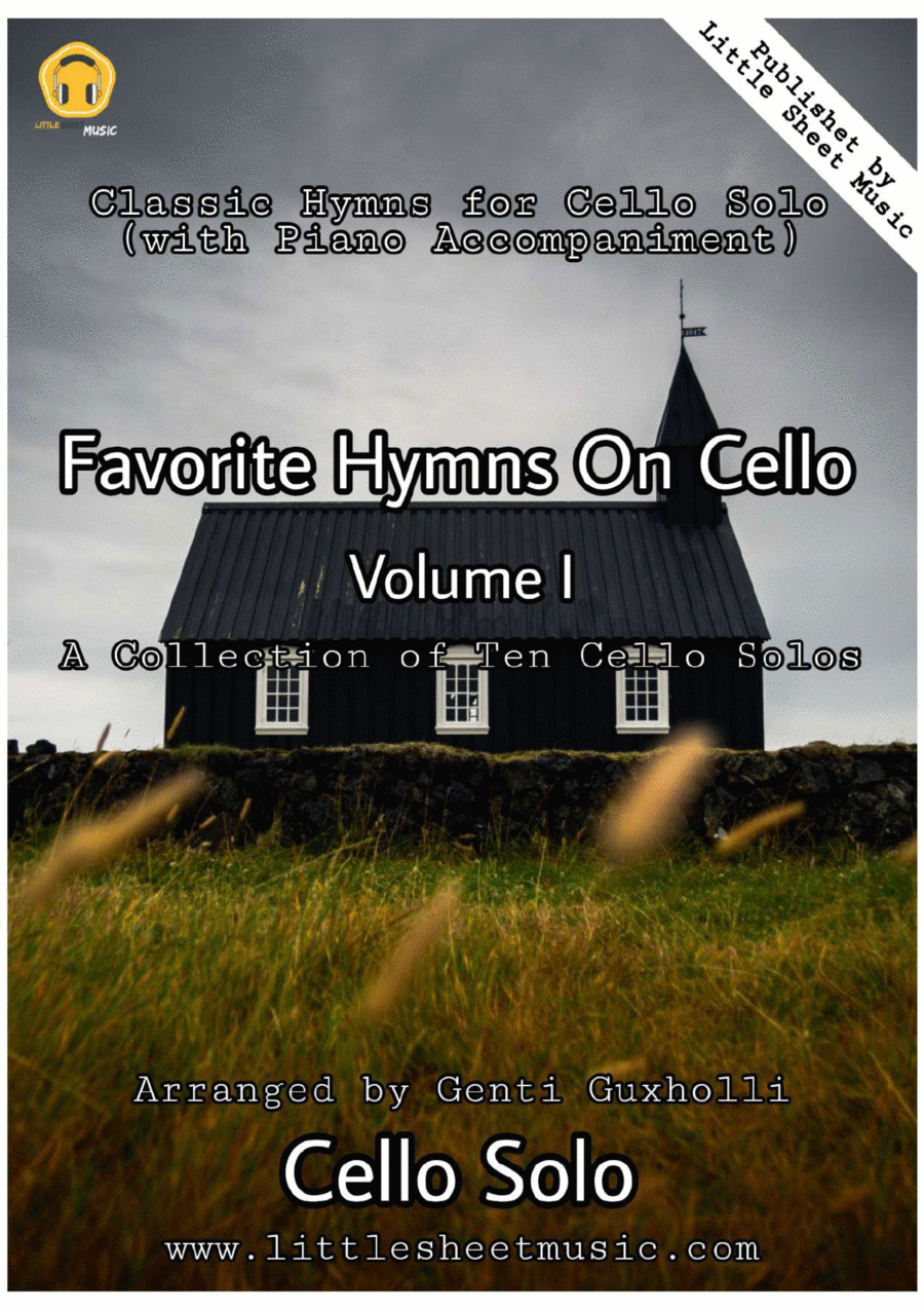 Favorite Hymns On Cello (Volume I) - A Collection of Ten Cello Solos Piano scores gallery preview page 1
