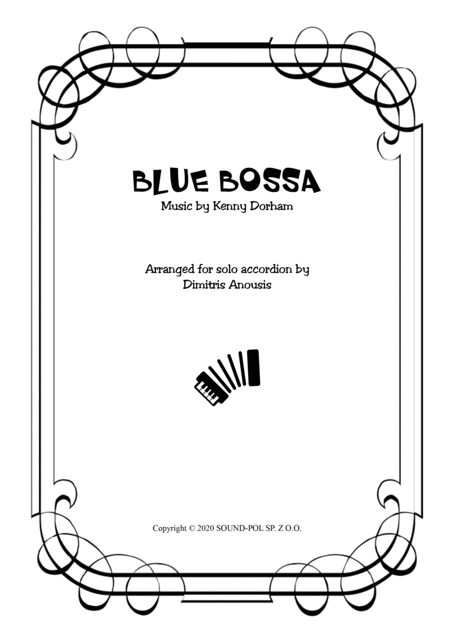 Blue Bossa Blue Bossa Accordion scores gallery preview page 1