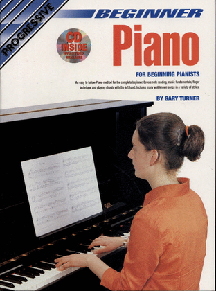 Book cover for Progressive Beginner Piano (Book/audio/video)