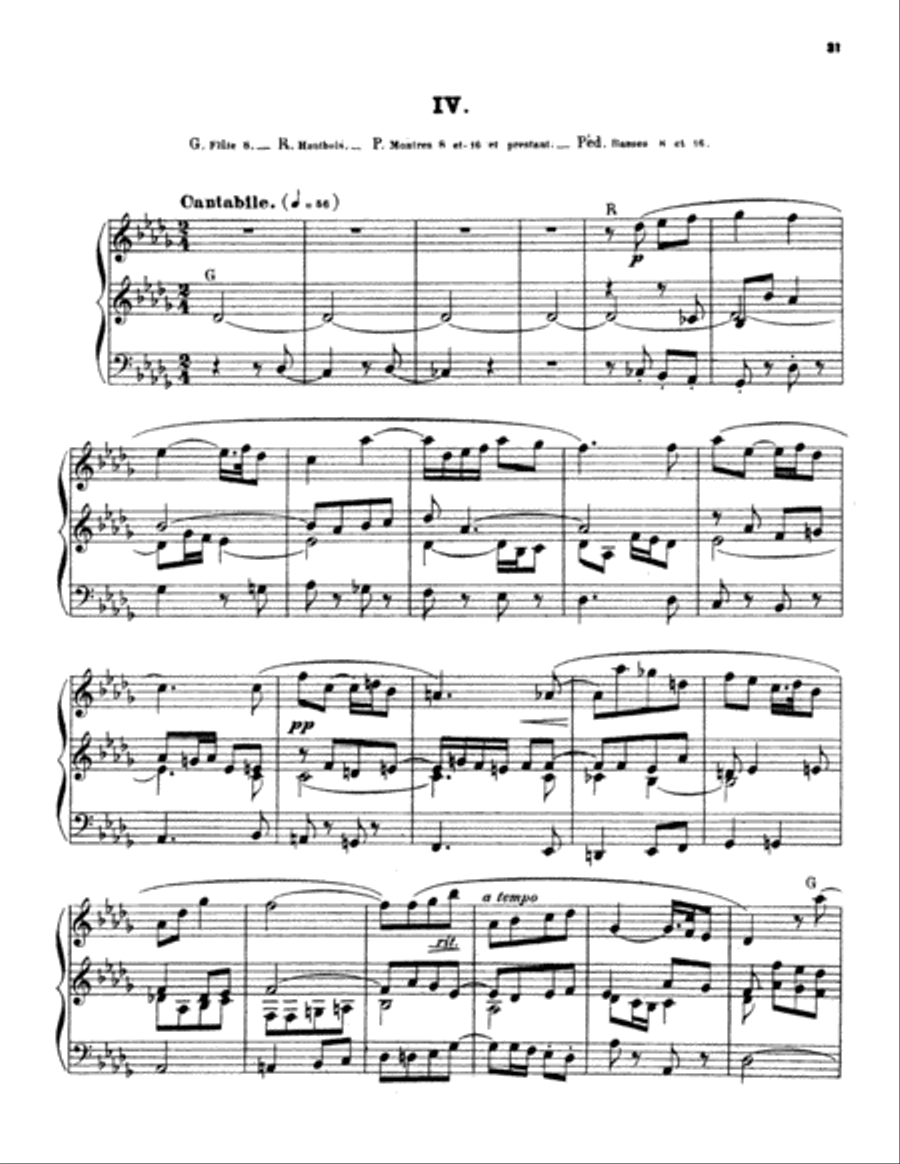 Widor: Symphony No. 6 in G Minor, Op. 42 Organ scores gallery preview page 1