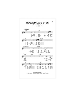 Rosalinda's Eyes