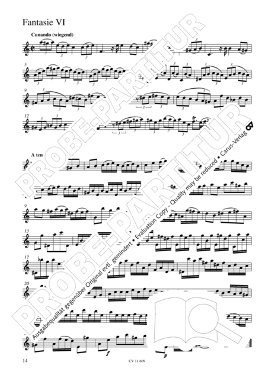 Sechs Fantasien Sechs Fantasien Score scores gallery preview page 15