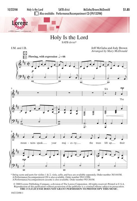 Holy is the Lord