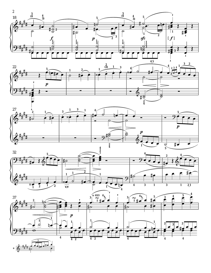 Piano Sonata No. 9, Op. 14, No. 1 Piano Solo scores gallery preview page 2