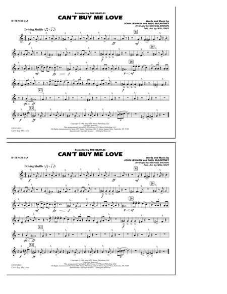 Can't Buy Me Love - Bb Tenor Sax