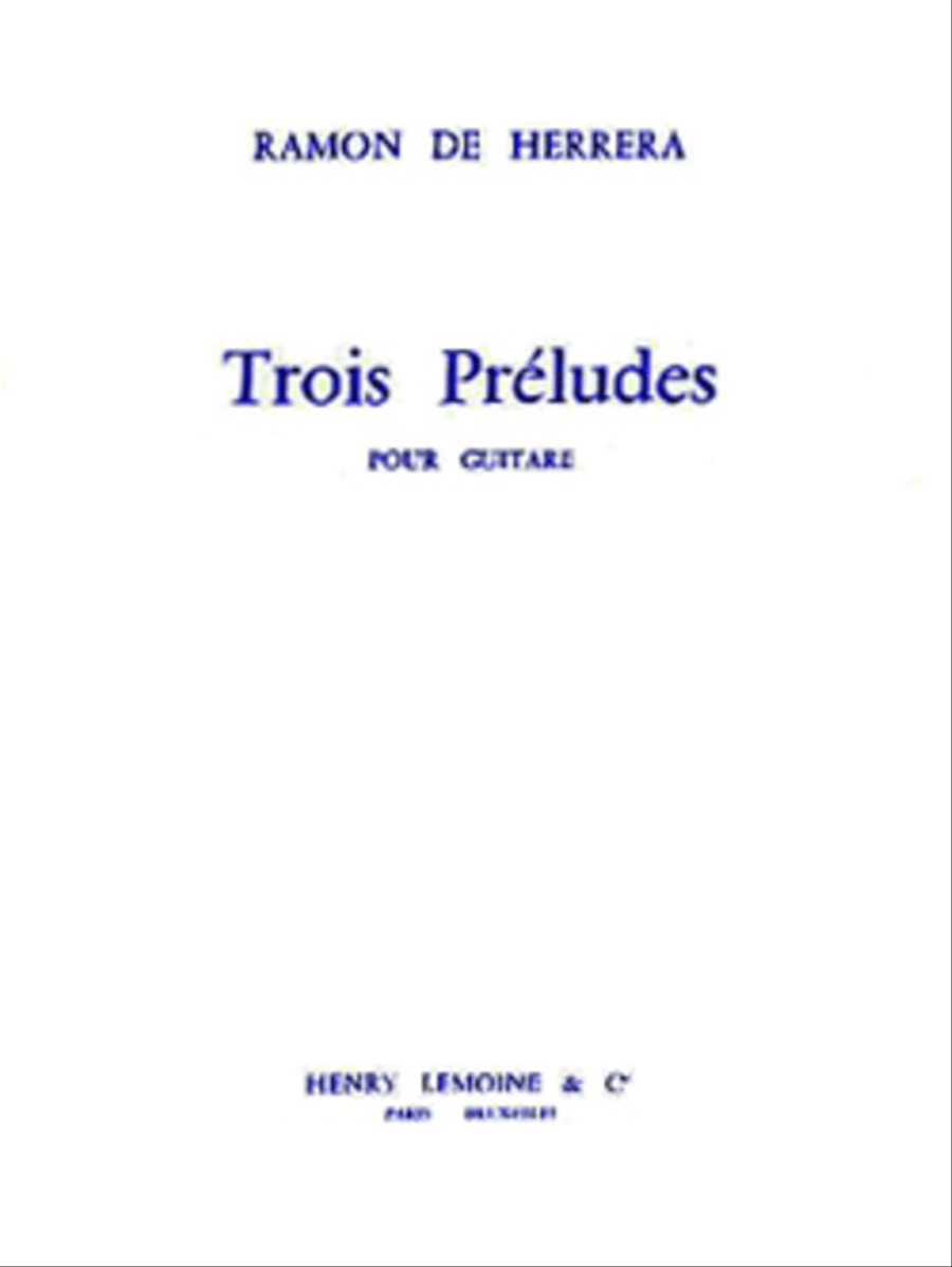 Preludes (3) Acoustic Guitar scores gallery preview page 1