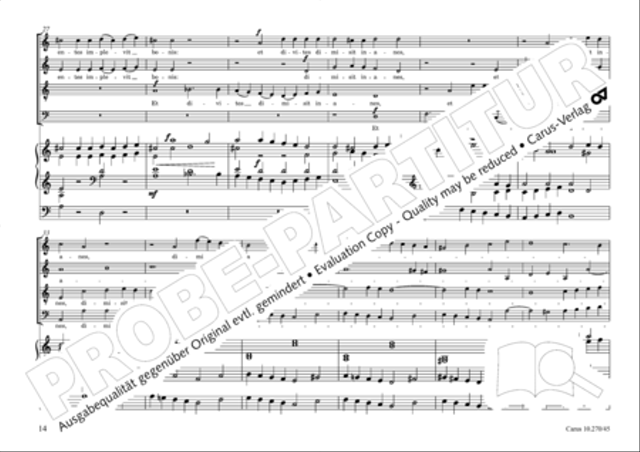 Magnificat in B 4-Part scores gallery preview page 15