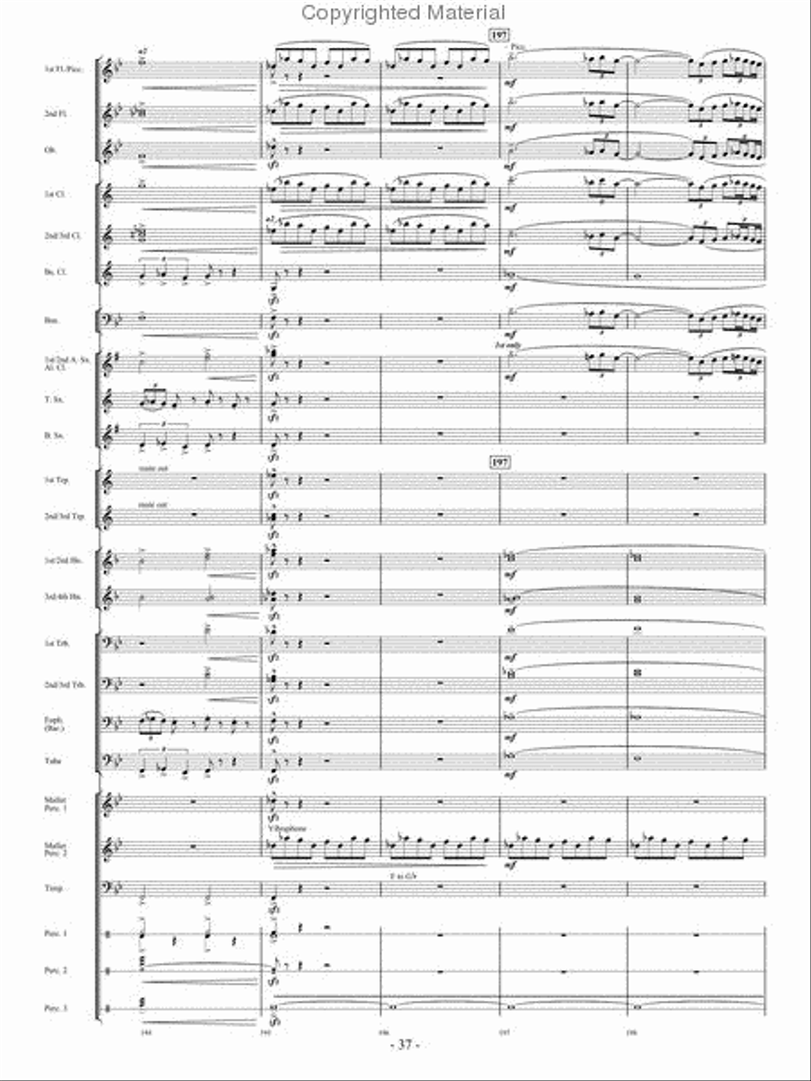 From the Eye of the Storm Concert Band scores gallery preview page 36