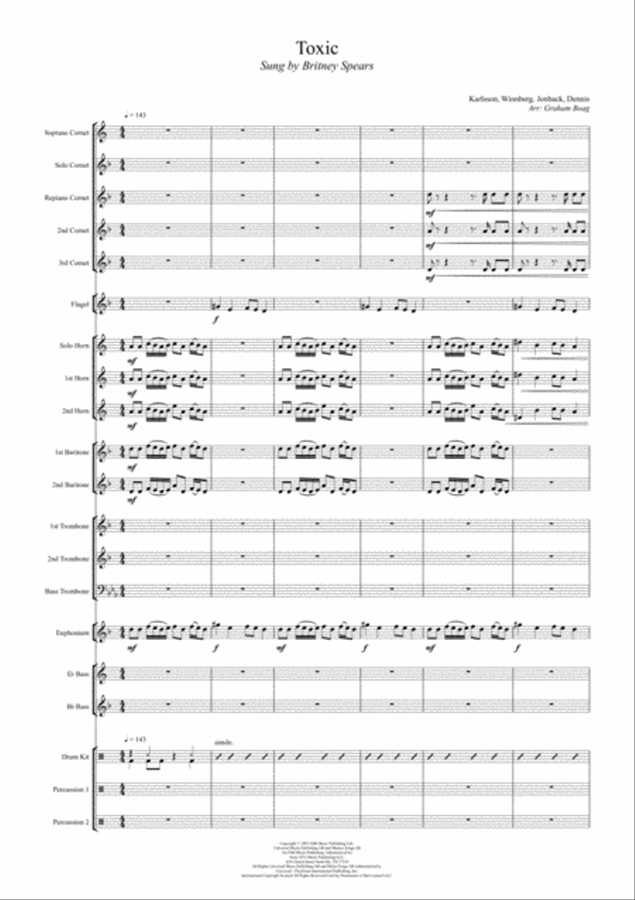 Toxic Toxic Brass Band scores gallery preview page 2