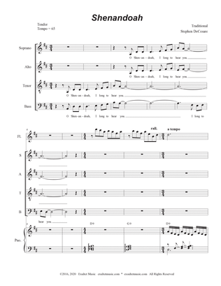 Shenandoah (Vocal Quartet - (SATB)