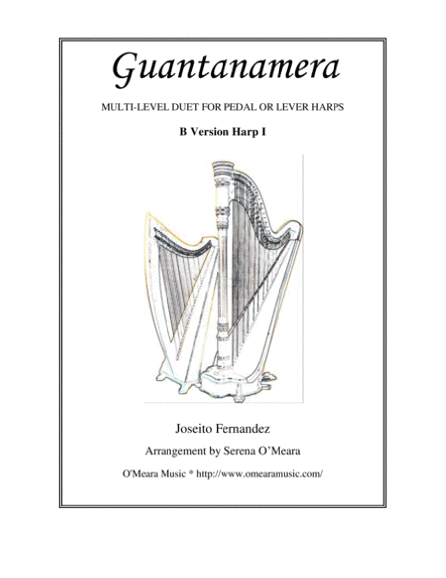 Guantanamera Celtic Harp scores gallery preview page 1
