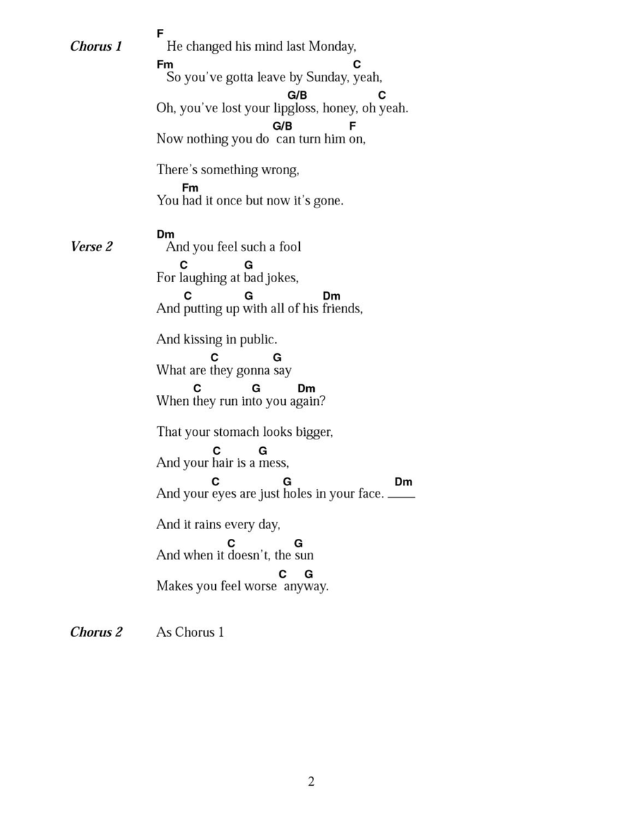 Lipgloss Acoustic Guitar scores gallery preview page 2