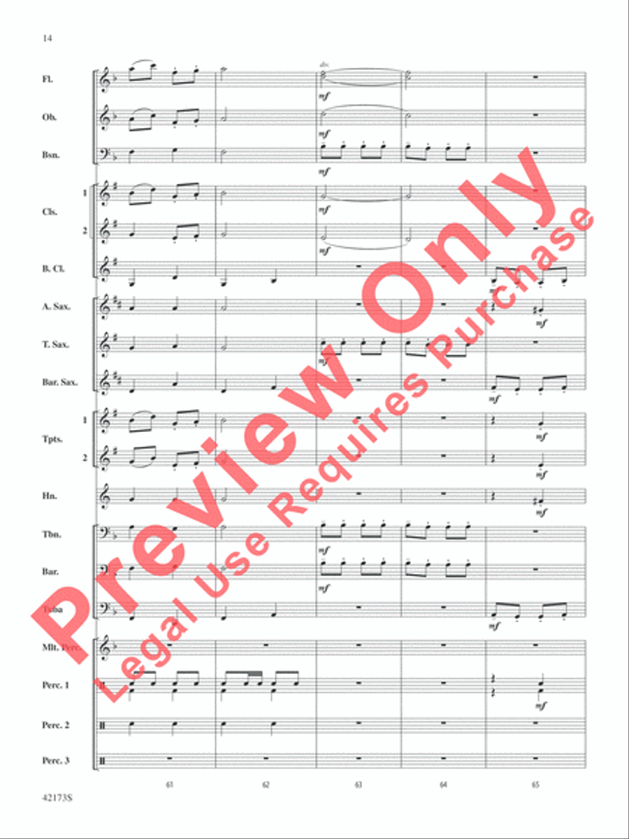 Jingle Band! Concert Band scores gallery preview page 15