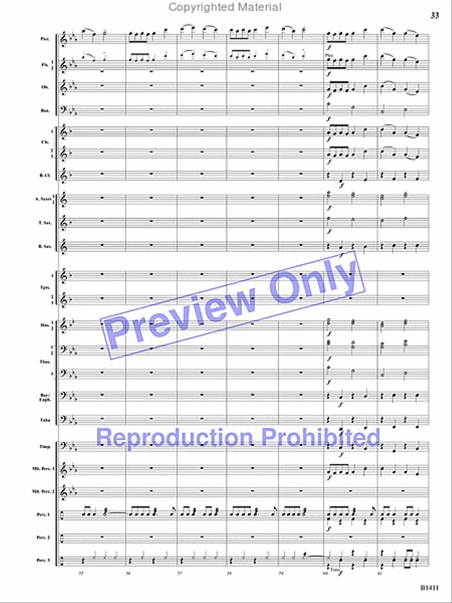 Pirates! Pirates! Concert Band scores gallery preview page 32