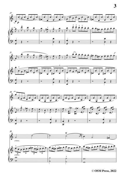 Mozart-Violin Sonata No.20,in C Major,K.303,for Violin&Piano