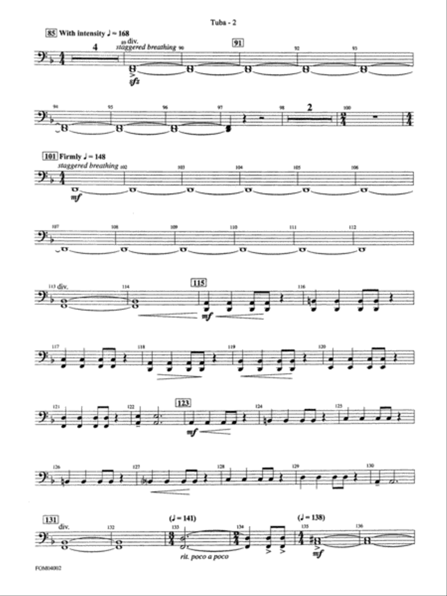 The Lord of the Rings: The Return of the King, Suite from: Tuba Full Orchestra scores gallery preview page 2