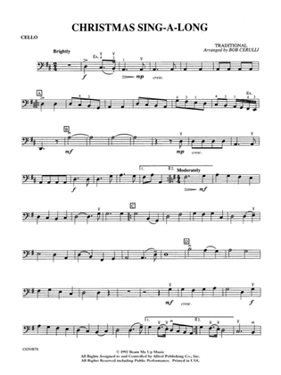 Book cover for Christmas Sing-a-Long: Cello