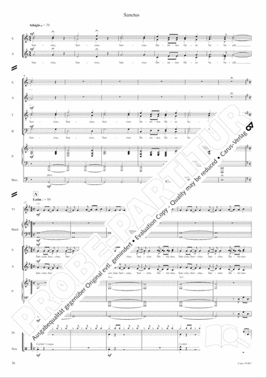 Missa latina 4-Part scores gallery preview page 37