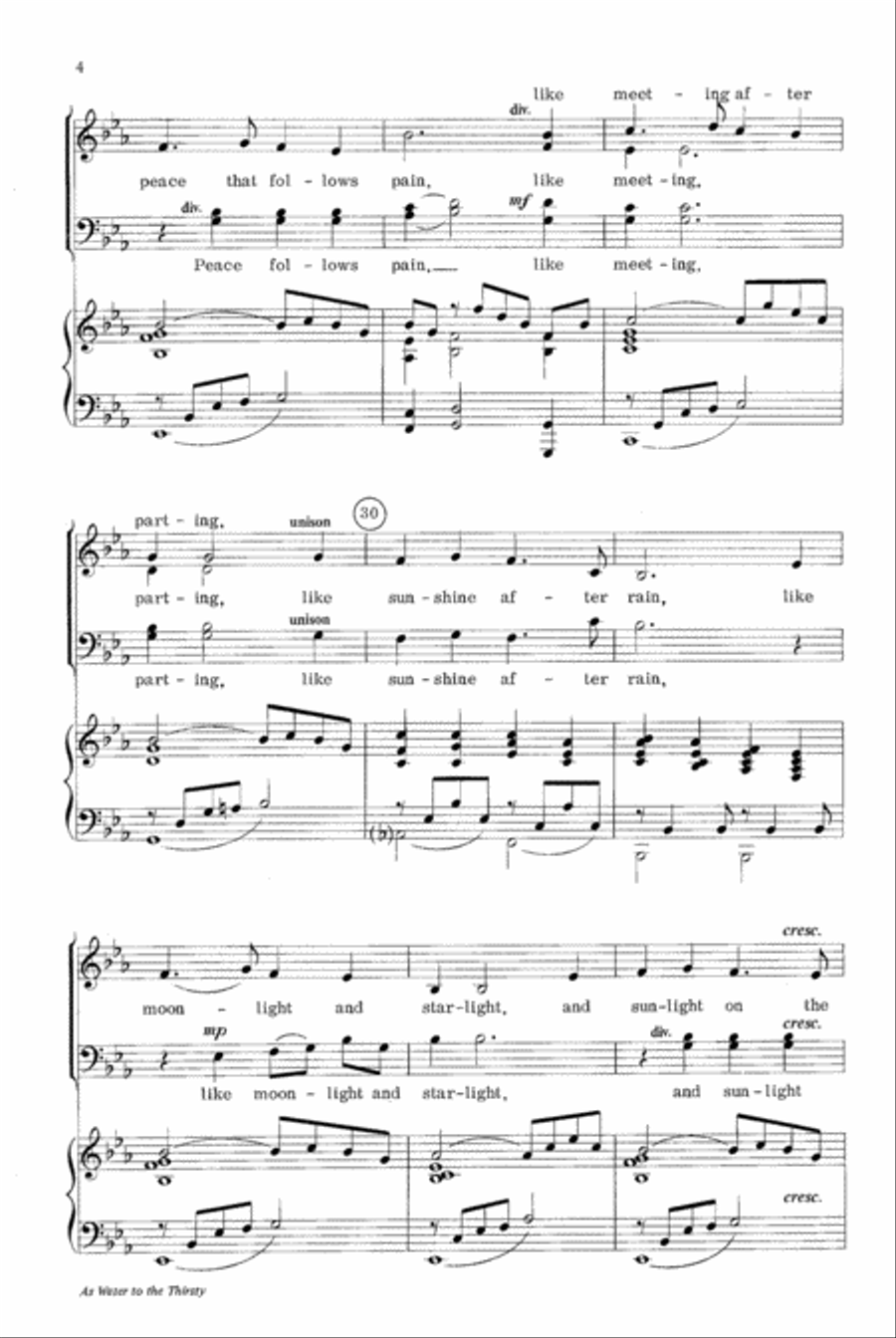 As Water to the Thirsty As Water to the Thirsty 4-Part scores gallery preview page 4