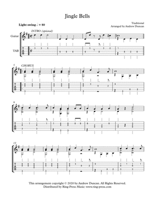 Jingle Bells - Easy Classical Guitar