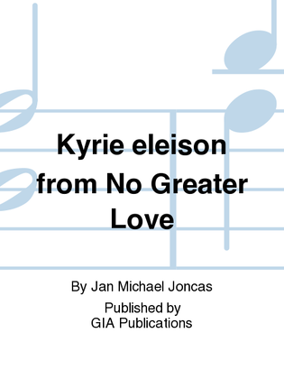 Book cover for Kyrie eleison - SATB edition