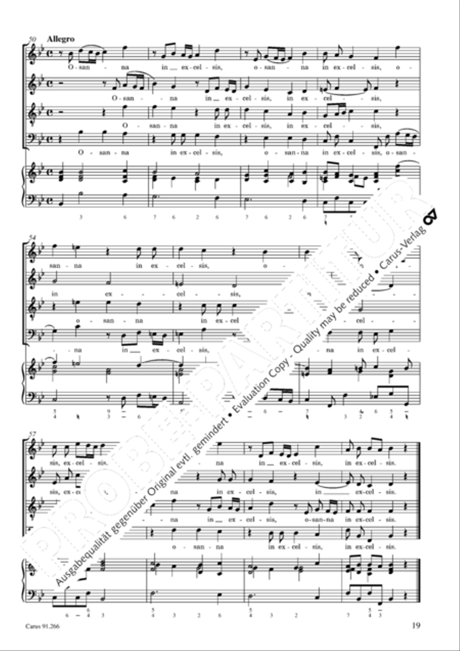 Missa Sancti Jacobi in B Missa Sancti Jacobi in B 4-Part scores gallery preview page 20