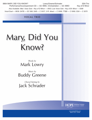 Book cover for Mary, Did You Know