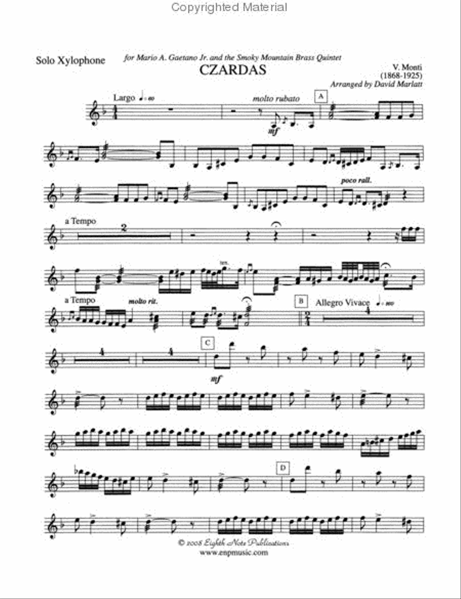 Czardas Brass Quintet scores gallery preview page 4