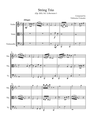 String Trio (Op. 2021, No. 1) - Score Only