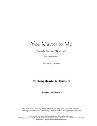 Book cover for You Matter To Me