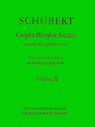 Book cover for Complete Pianoforte Sonatas, Volume II