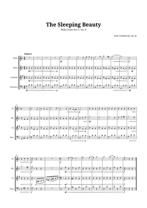 The Sleeping Beauty Waltz for Woodwind Quartet