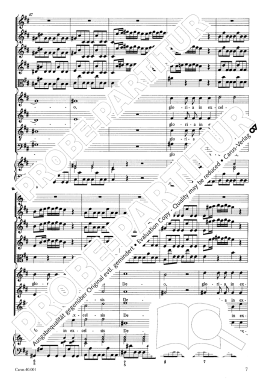 Gloria in D SSA scores gallery preview page 14