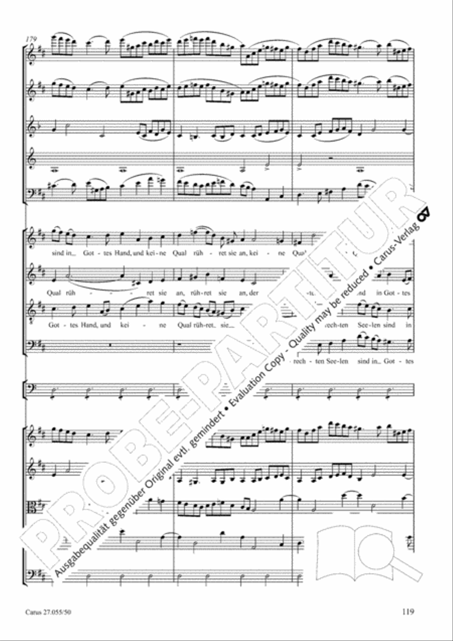 Ein Deutsches Requiem (German Requiem) 4-Part scores gallery preview page 126