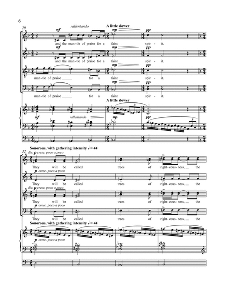 The Spirit of the Lord 4-Part scores gallery preview page 6