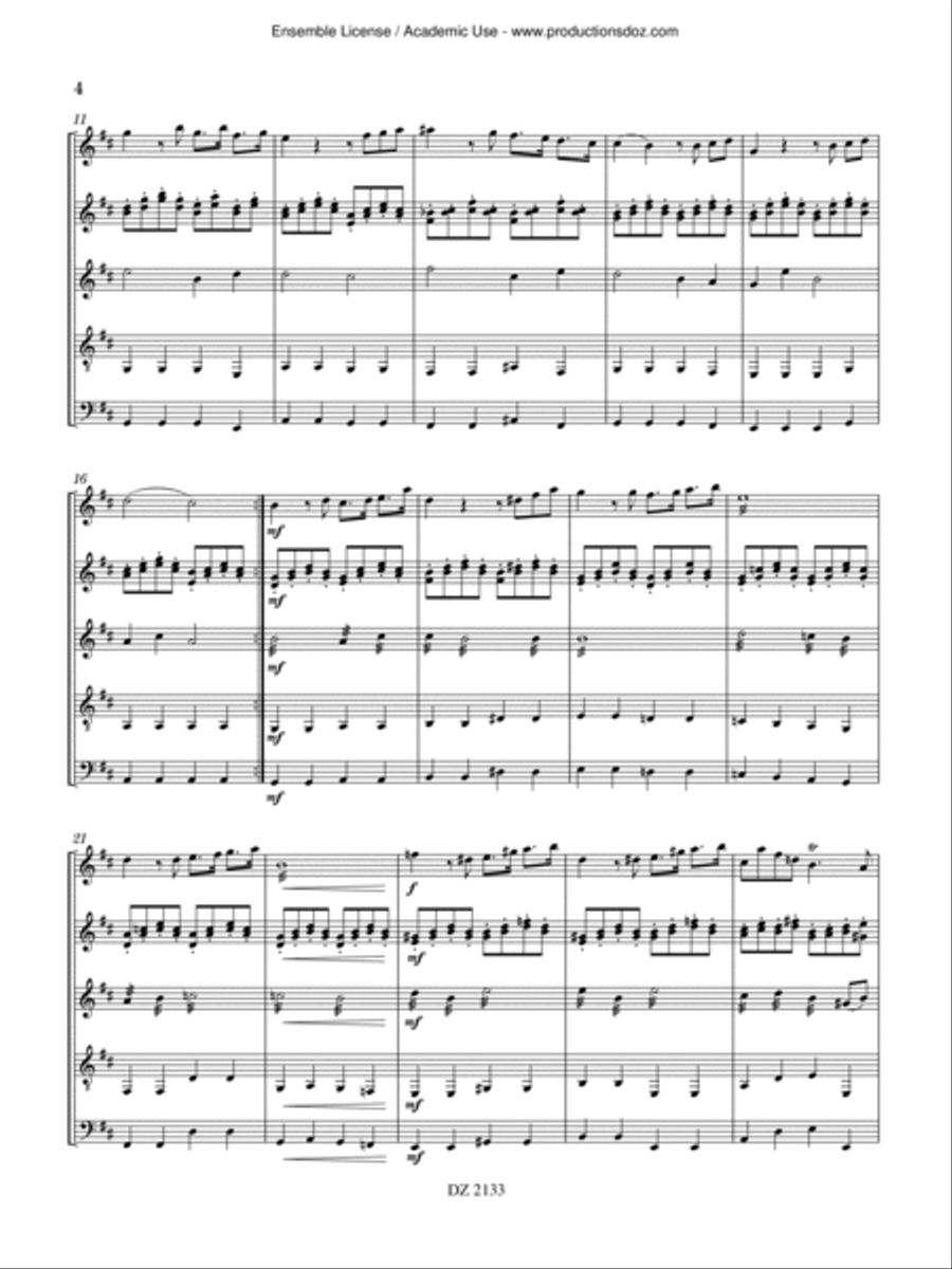 4 pièces 4 pièces Orchestra scores gallery preview page 4
