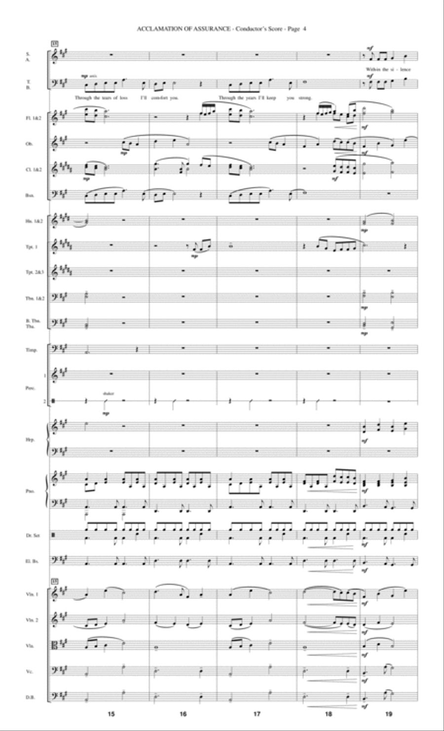 Acclamation of Assurance - Score Choir scores gallery preview page 4