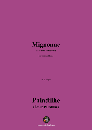 Paladilhe-Mignonne,in E Major