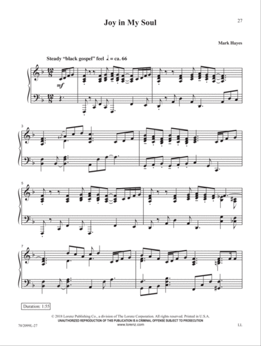 Mark Hayes Miniatures, Vol. 2 Piano Solo scores gallery preview page 9