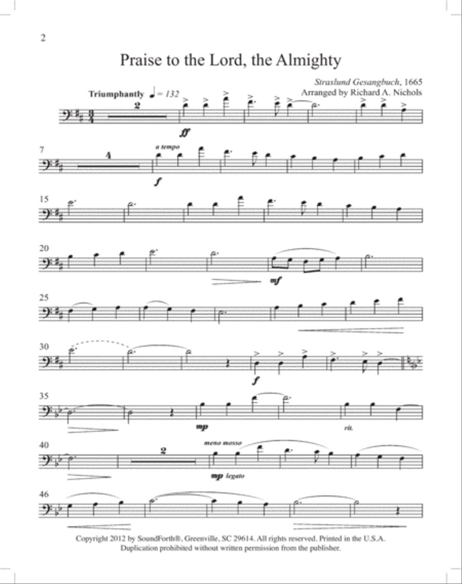 Instruments of Glory, Vol. 3 - Trombone Book and CD Trombone scores gallery preview page 2