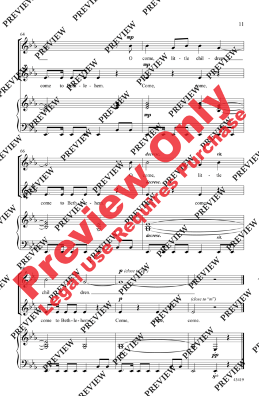 O Come, Little Children O Come, Little Children 2-Part scores gallery preview page 10
