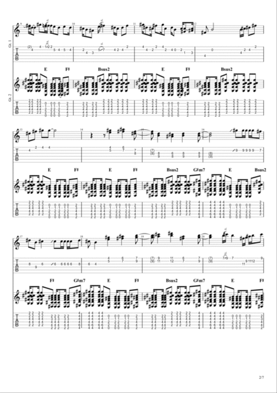 Extravaganza Electric Guitar scores gallery preview page 2