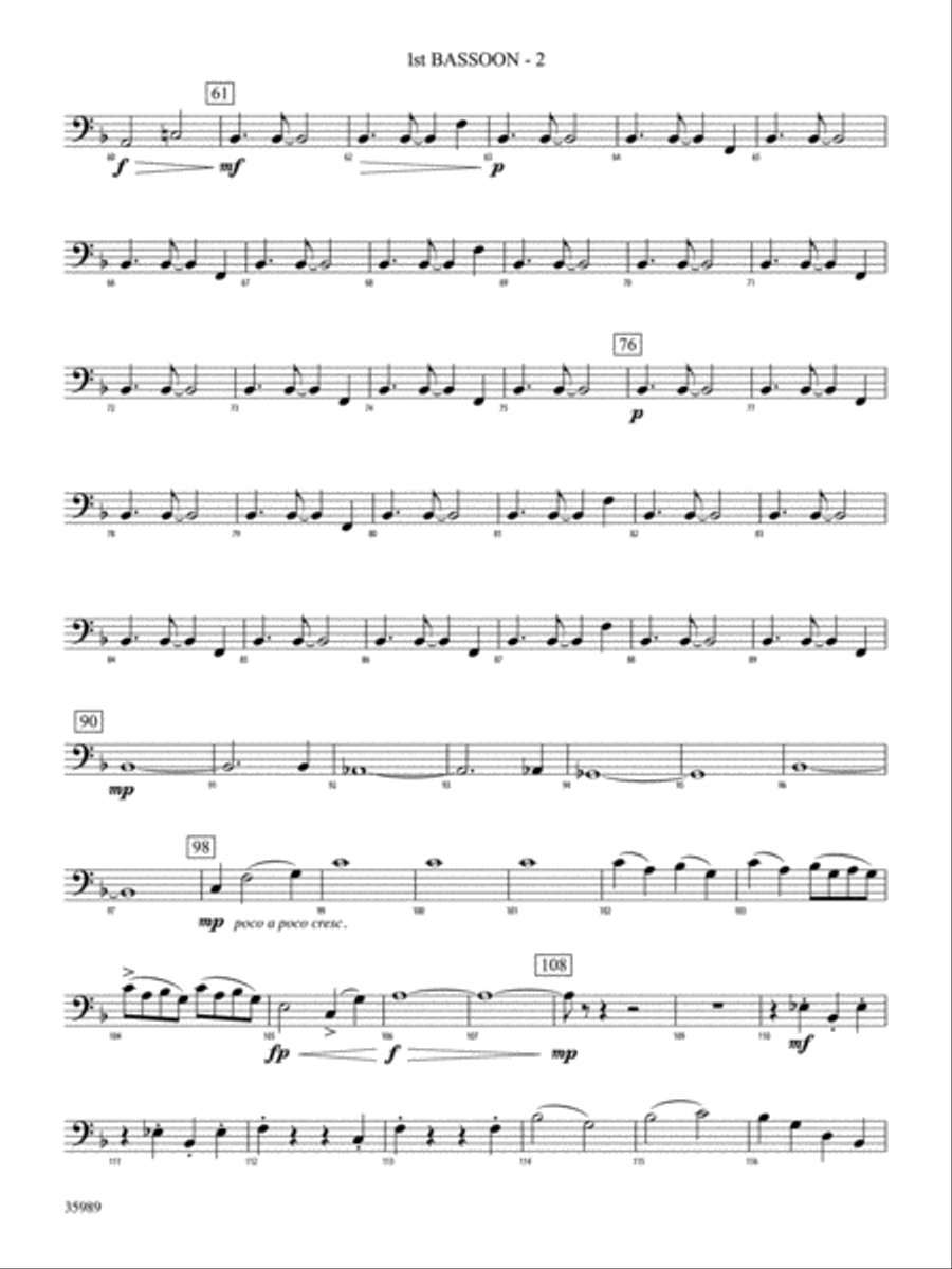Wild Blue Yonder: Bassoon Full Orchestra scores gallery preview page 2