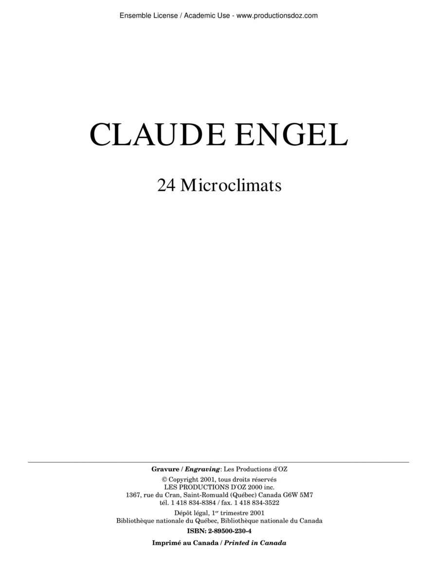 24 Microclimats Classical Guitar scores gallery preview page 1