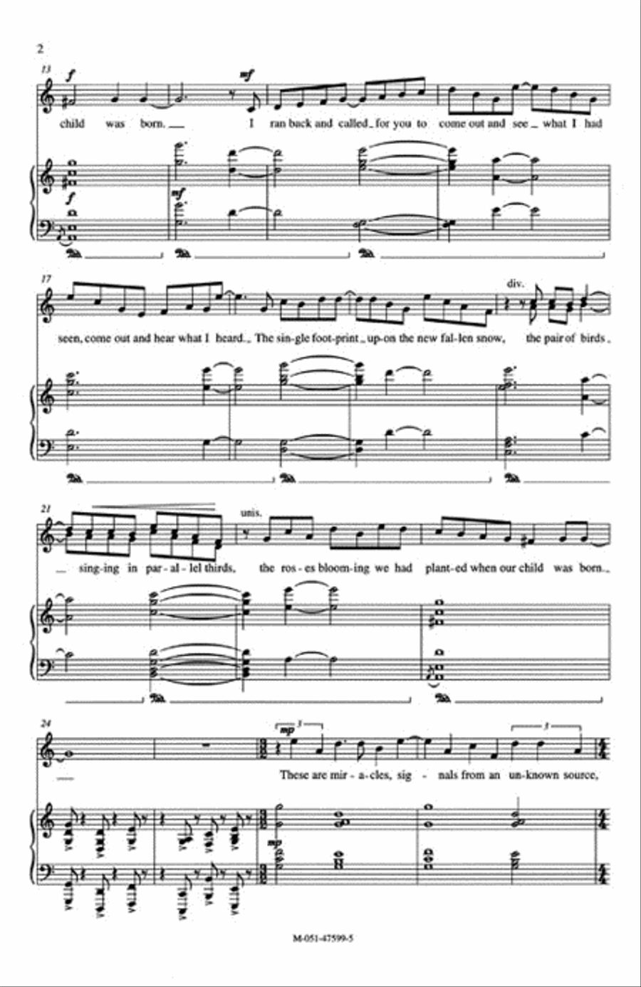 Miracles 2-Part scores gallery preview page 3