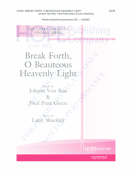 Break Forth, O Beauteous Heavely Light image number null